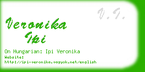 veronika ipi business card